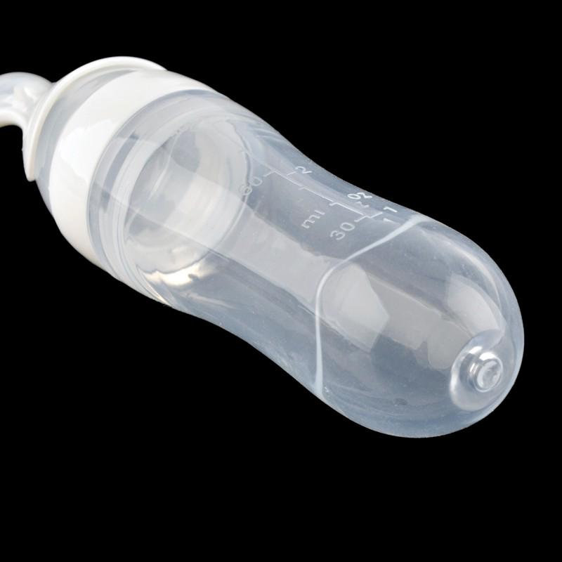 90ml Extrusionstyp babyflaska Silikon Spädbarnsmatstillskott Risvälling Napp Napp