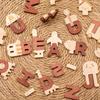 Wooden Alphabet Puzzle For Kids Educational Toy With Word Building And Number Blocks