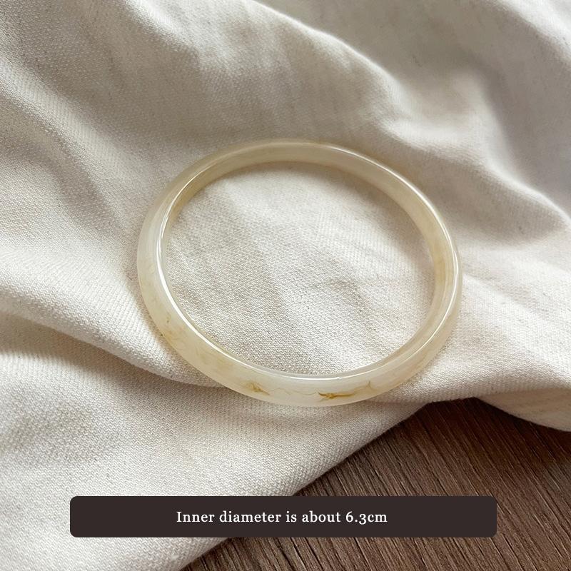 32 Style Acrylic Resin Bangles for Women Retro Punk Coffee Smudging Bangale Personality Irregular Wide Wristband Party Jewelry M