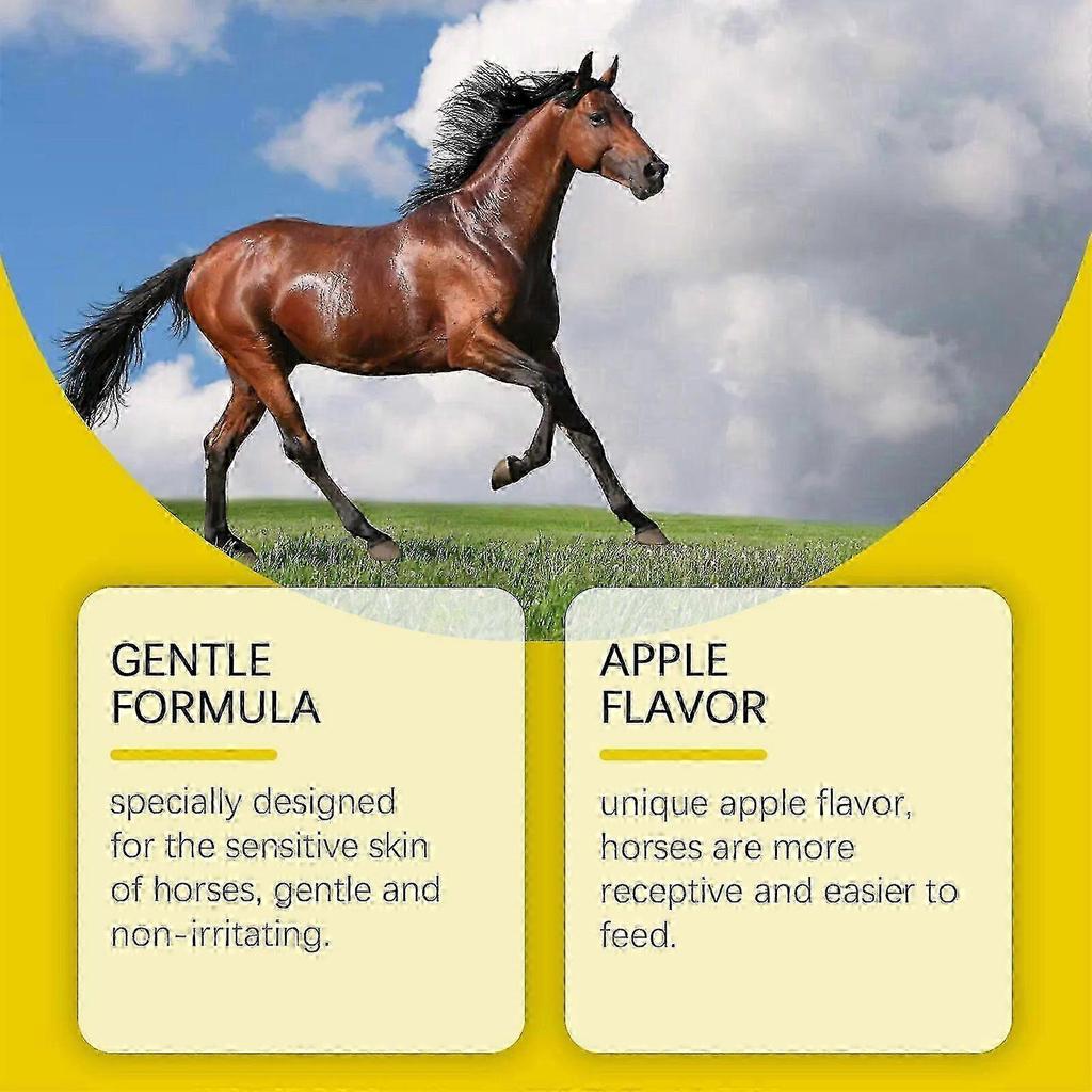 3pcs Apple Flavored Horse Cream, Mild Formula, Deworming, Regulating Balance, Non-irritating Horse Wormers