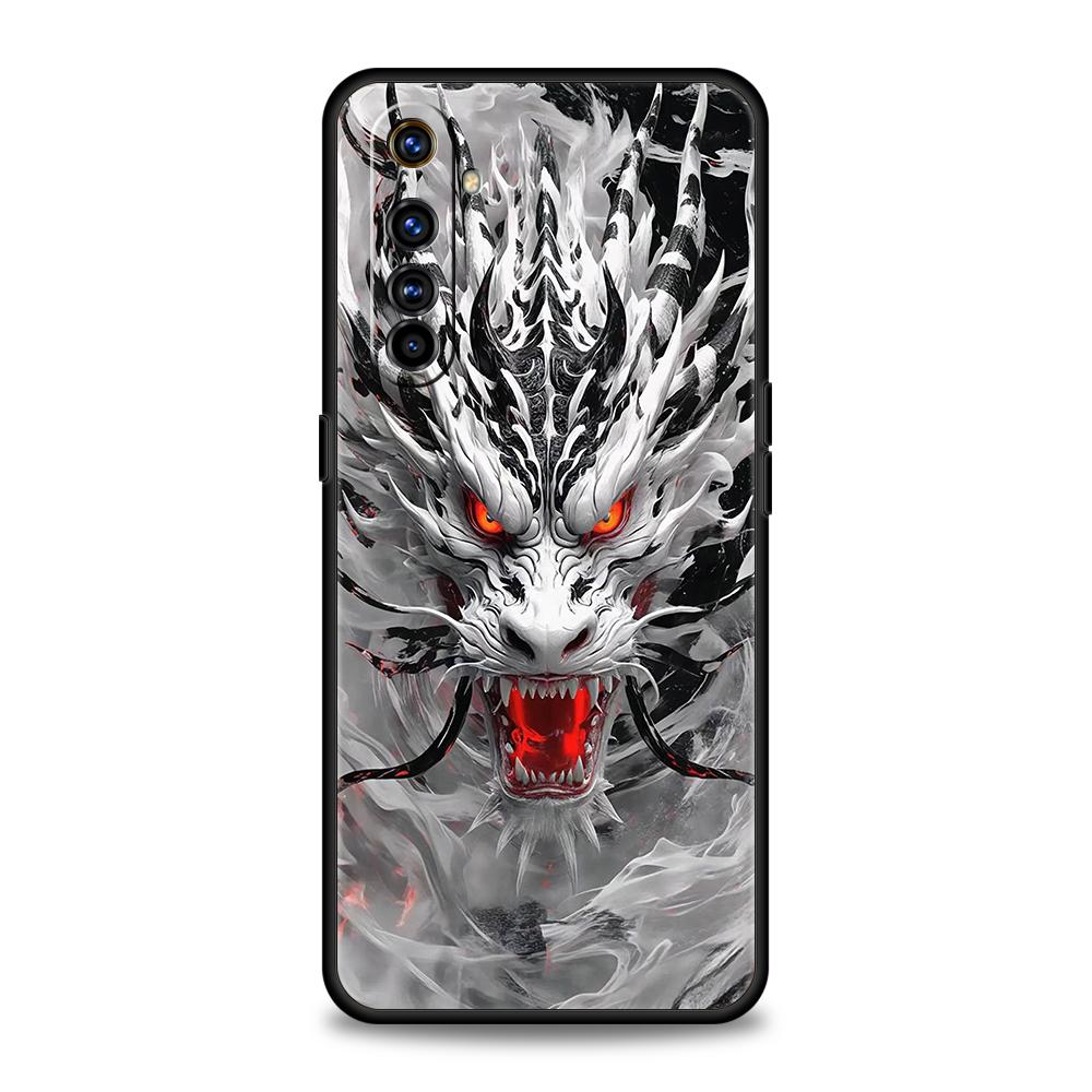 Illusory Color Chinese Dragon Soft TPU For Realme 12 11 10 9 Pro Plus GT2 GT3 GT5 7 8 Pro C21 C25 C35 Pro Shockproof Phone Case