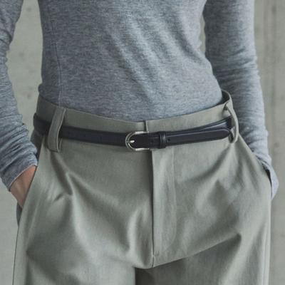 Their BASIC LEATHER BELT / BLACK