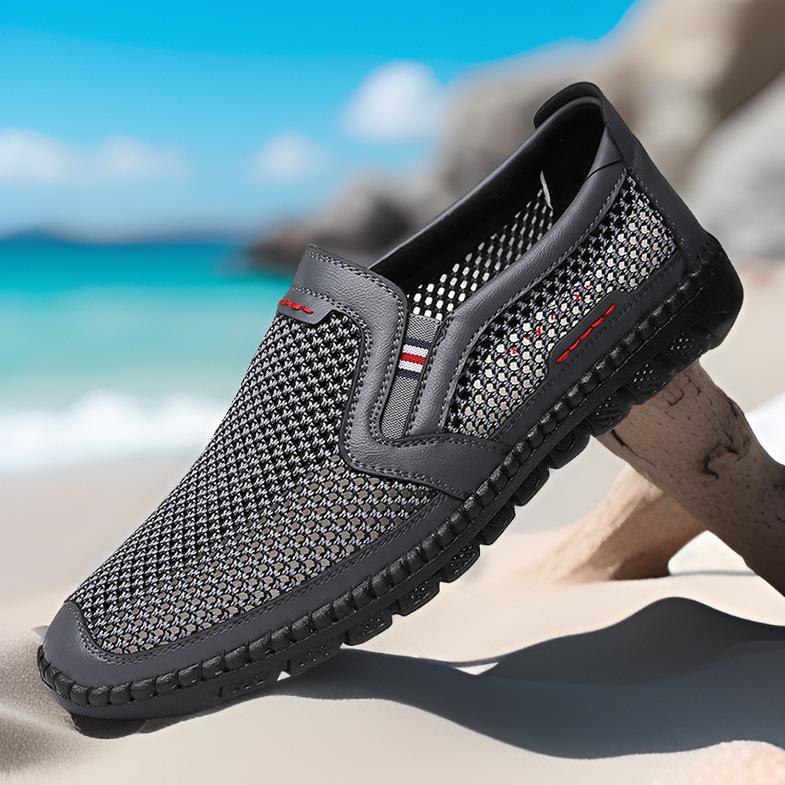 

Летние новые сетчатые мужские туфли повседневные дышащие мягкие подошвы старые пекинские тканевые туфли удобные сандалии для пап среднего и пожилого возраста большого размера 46