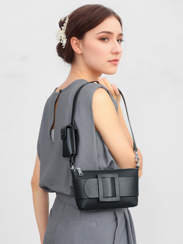 New Commuter Style Rodeobag Crossbody Leather Shoulder Bag Women's Bag Large Capacity Premium Underarm Bag