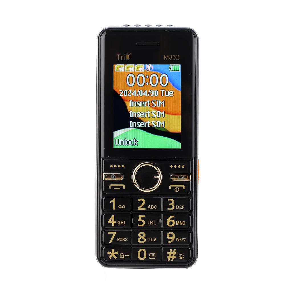 2G GSM Seniors Cell Phone 3 SIM Card 3600mAh   Battery Life Unlocked Button Phone for Elderly Gifts