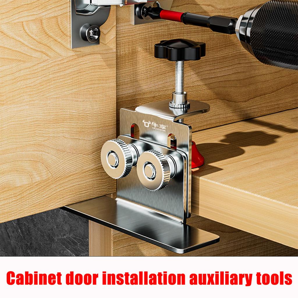 Multi Functional Woodworking Cabinet Door Installation Locator Adjustable Auxiliary Stainless Steel Cabinet Installation Locator