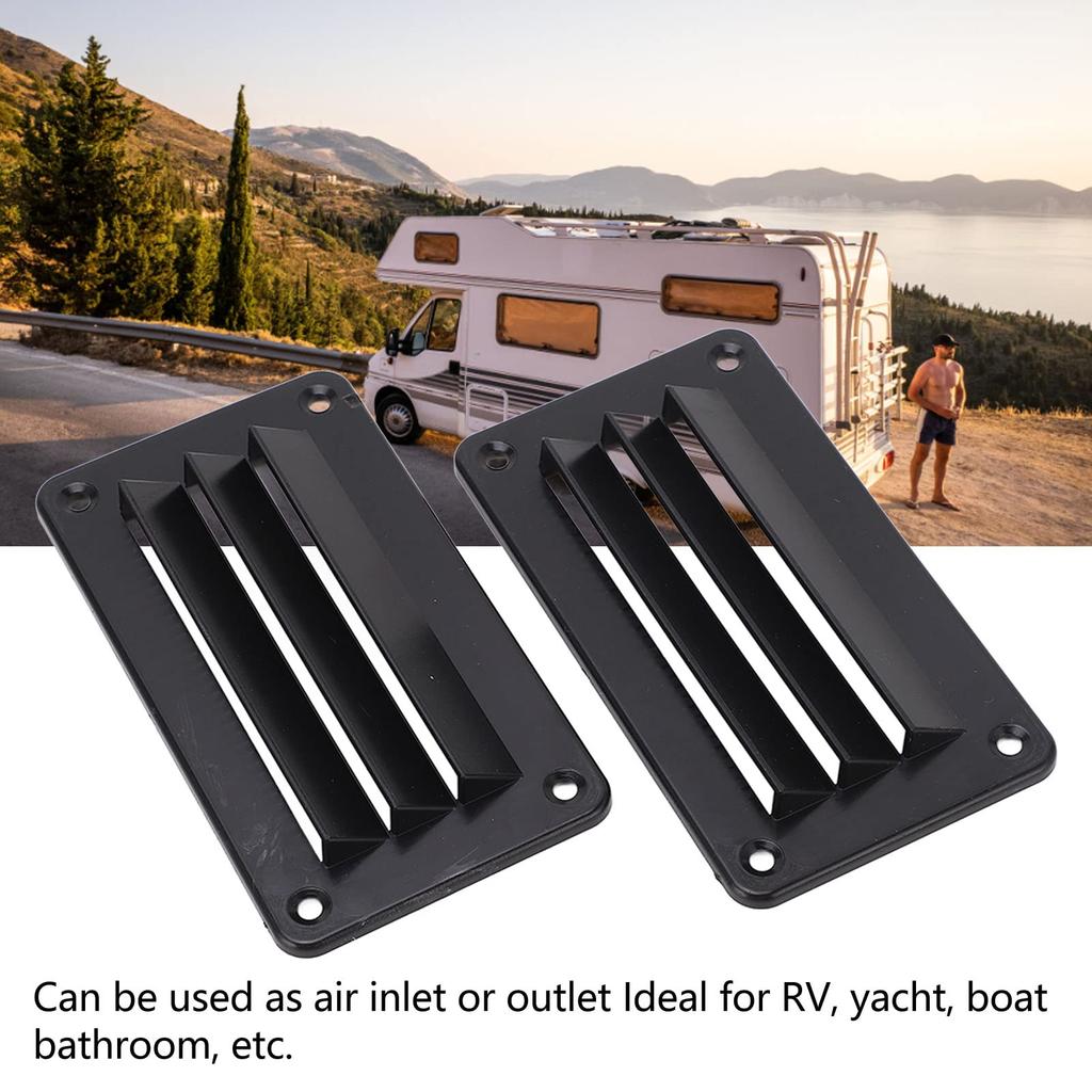 RV Air Vent Louver, Professional Ventilation Outlet Grille Louver with Hardware Screws for Air