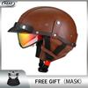 Motorcycle Helmet Half Helmet Vintage Helmet Four Seasons Riding Helmets DOT Certified Pedal Cruise Motorcycle Riding