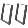 VidaXL Dining Table Legs U-Shape 2 Pieces Anthracite 80 X (72-73) Cm Steel 4012798