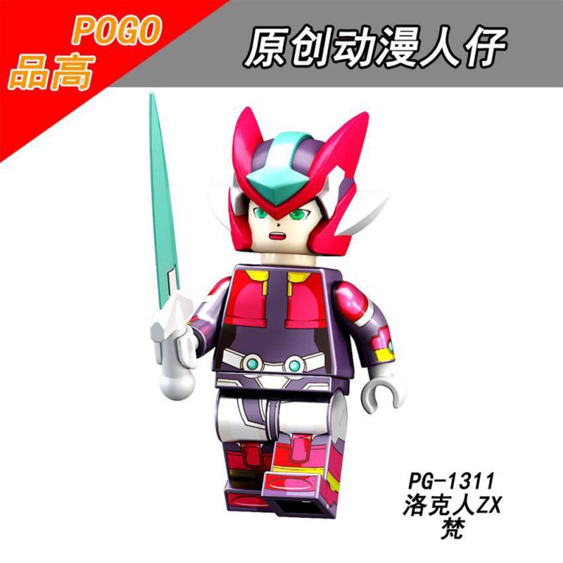 Cartoon Building Blocks Rockman Mini Figures Building Bricks Toys Children Boy Girls Giftn