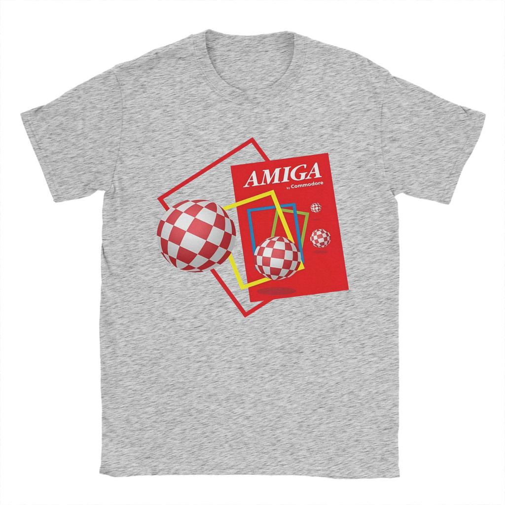 Pánské Dámské Commodore Amiga Koule Tričko Bavlněné Oblečení Úžasné Trička s Krátkým Rukávem s O-výstřihem Narozeninový Dárek Trička