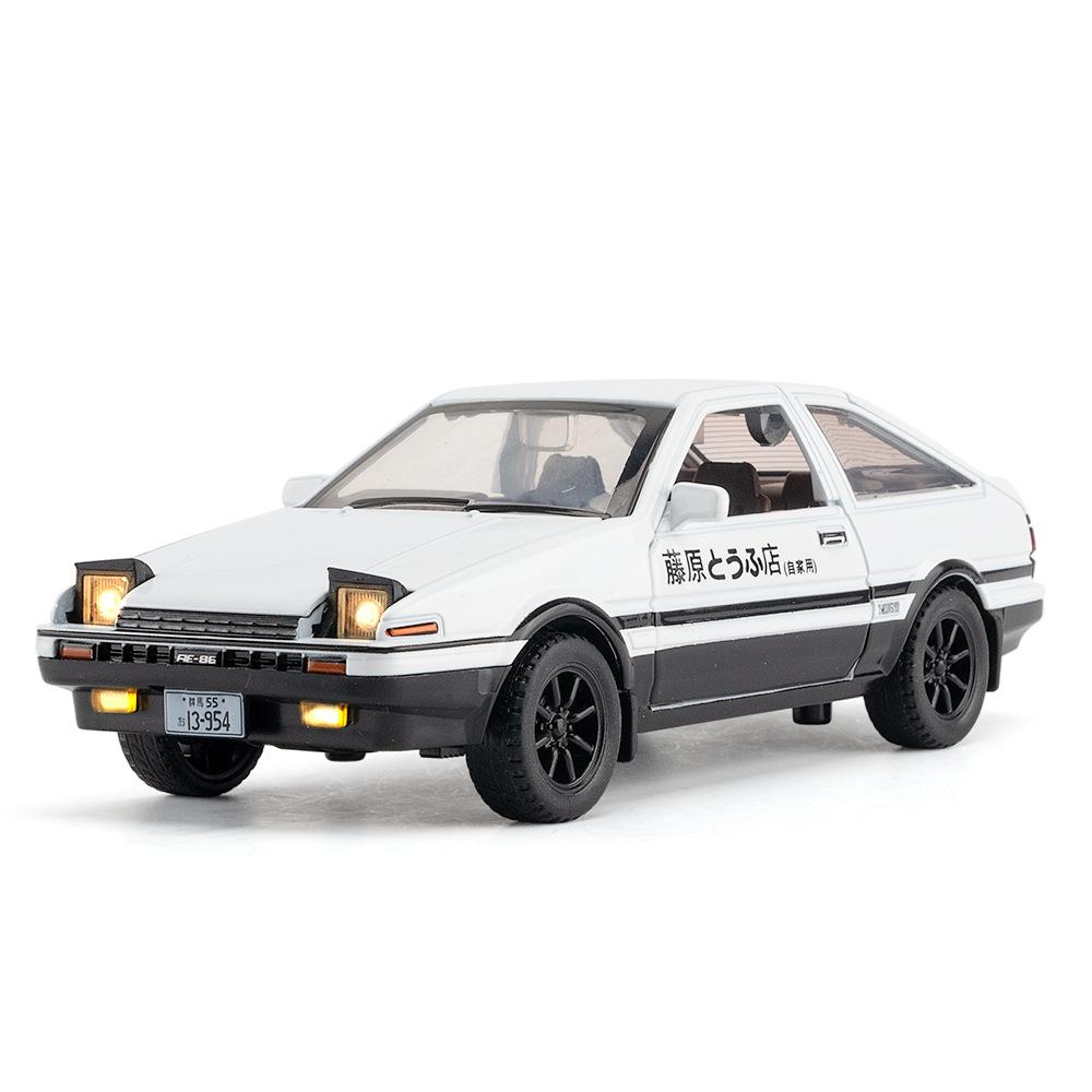 1/32 Scale Simulation Toyota AE86 Metal Alloy Toy Car Diecasts Toy Vehicles Decoration Model Miniature Christmas Gift Toys for Children Boy