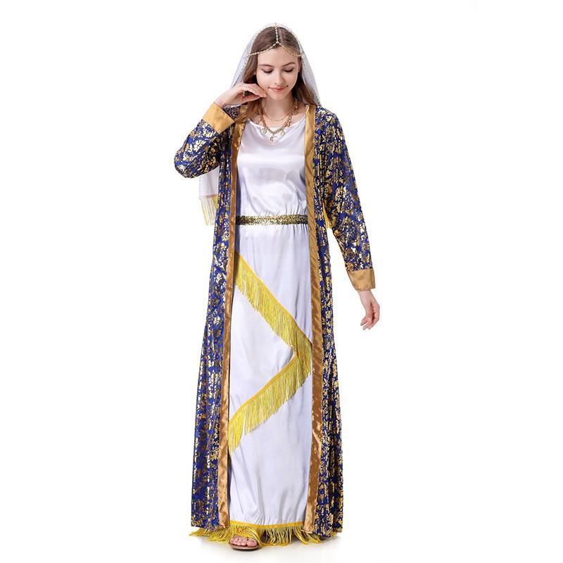 Halloween Costume Dress Women Long Skirt Outfit Fantasy Theme Cosplay Ensemble