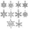 50-Piece Christmas Alloy Enamel Charms Set: Mixed Style DIY Pendants and Dangle Charms.