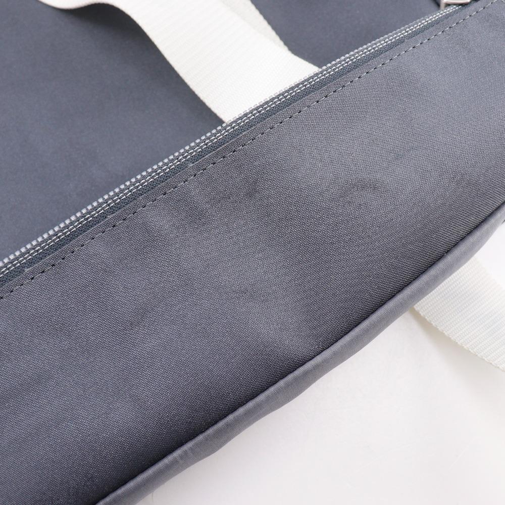 CHANEL Sports line Tote Bag logo gray Nylon Women Used