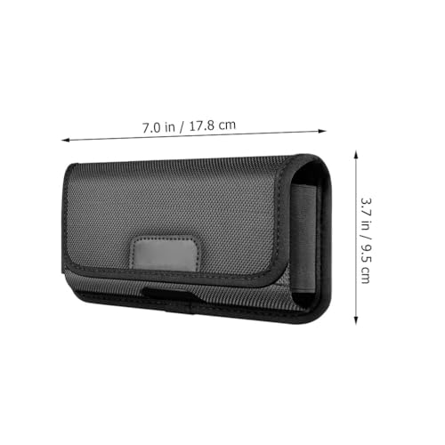 LIOOBO Smartphone Holder, Belt, Horizontal, Belt Pouch, 6.1-6.8 Inch, Fits iPhone 17/16/15/14/13/12/11/Pro, XR/15PL/14PL/13/12/Pro Max, and More, Also
