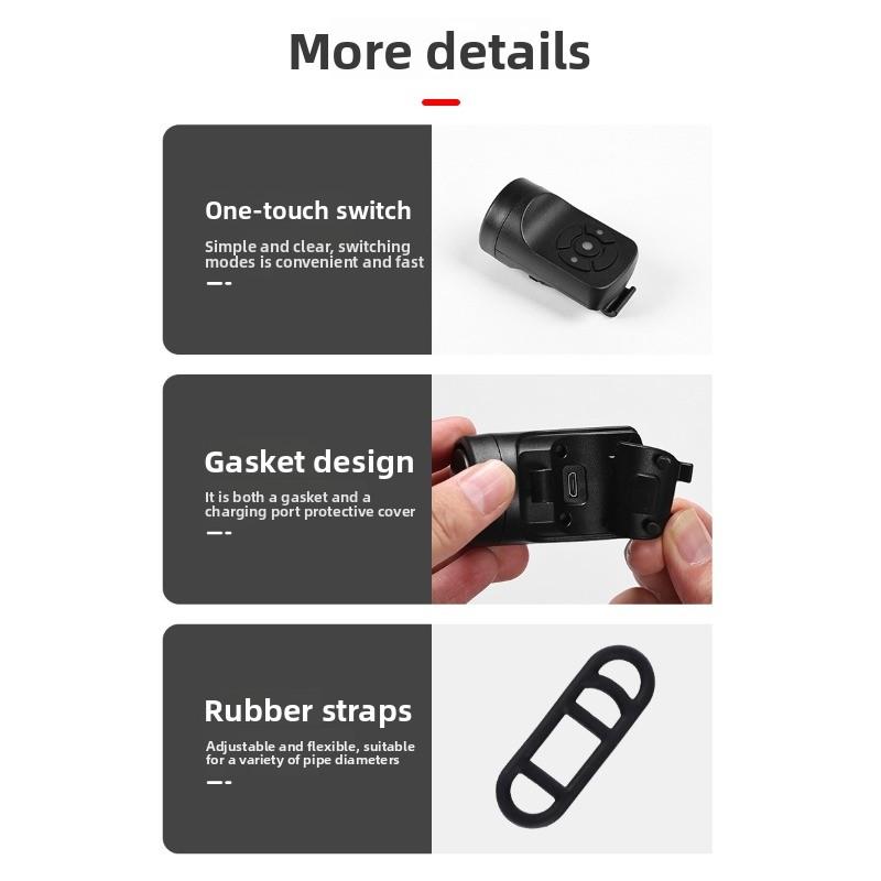 Bicycle Charging Horn Super Loud Bell Mountain Bike Electric Bell Children's Bicycle Riding Equipment Accessories