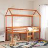 VidaXL Bed Roof for Children 217x95.5x159 Cm Solid Pine Wood, Bed Roof, Canopy for Child's Bed, Roof for Bed 846960