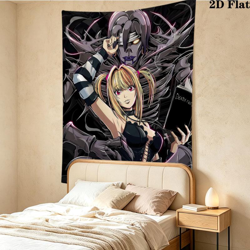 Amane Misa Death Note Wall Tapestry Aesthetic Wall Hanging Printed Fabric Blanket Decorative Tapestries For Bedroom Living Room Home Decor