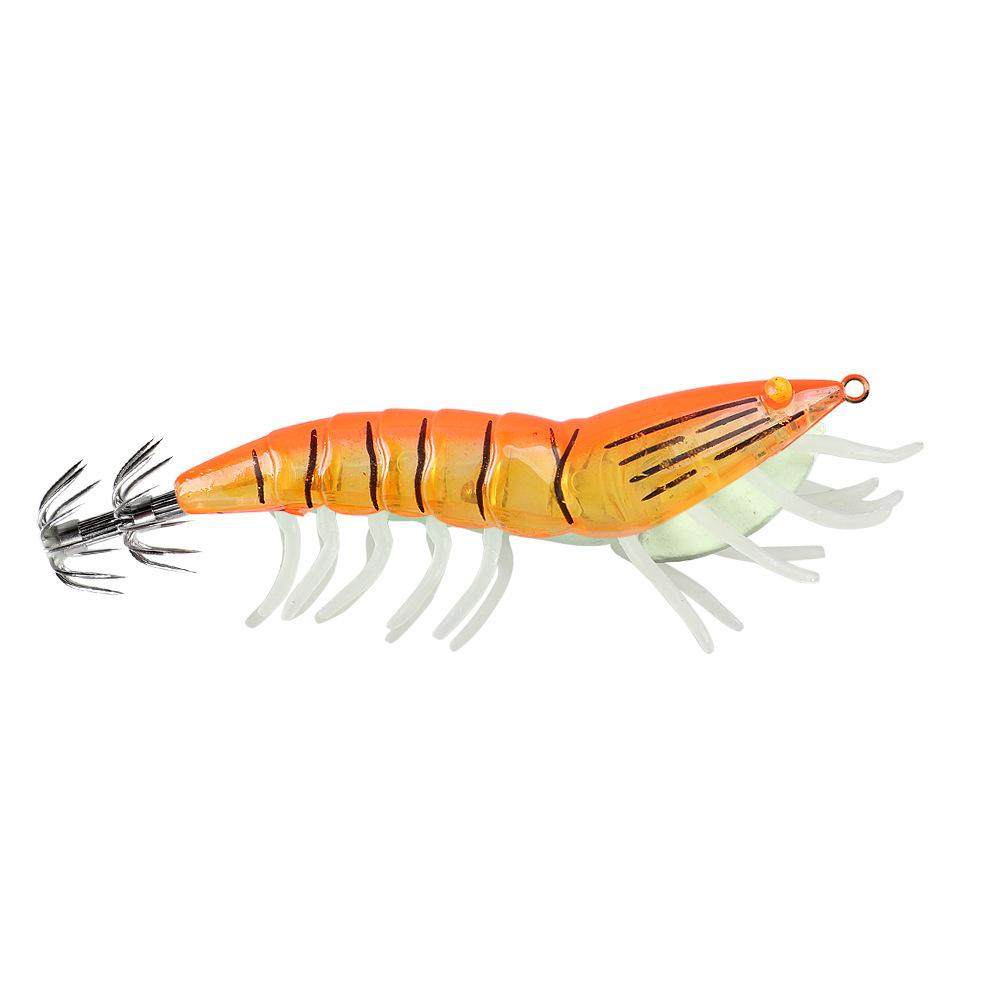 Umbrella-shaped Hook Luminous Fake Shrimp Bait12cm22gSea Fishing Lure Night Fishing Squid Special Bait
