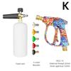 Graffiti Design High Pressure Water Gun 4350PSI 1L Foam Gun 1/4" Quick Nozzle Kit with Karcher Adapter & Anti-Slip Rubber Base