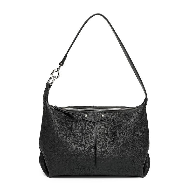 

Zency Women s First Layer Cowhide Tote Bag Hobo Bag Leather Shoulder Crossbody чёрный