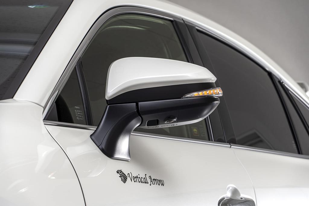 AVEST VerticalArrow Sequential LED Door Mirrors with Flowing Turn Signals (All Chrome) for Toyota Harrier 80/60 Series