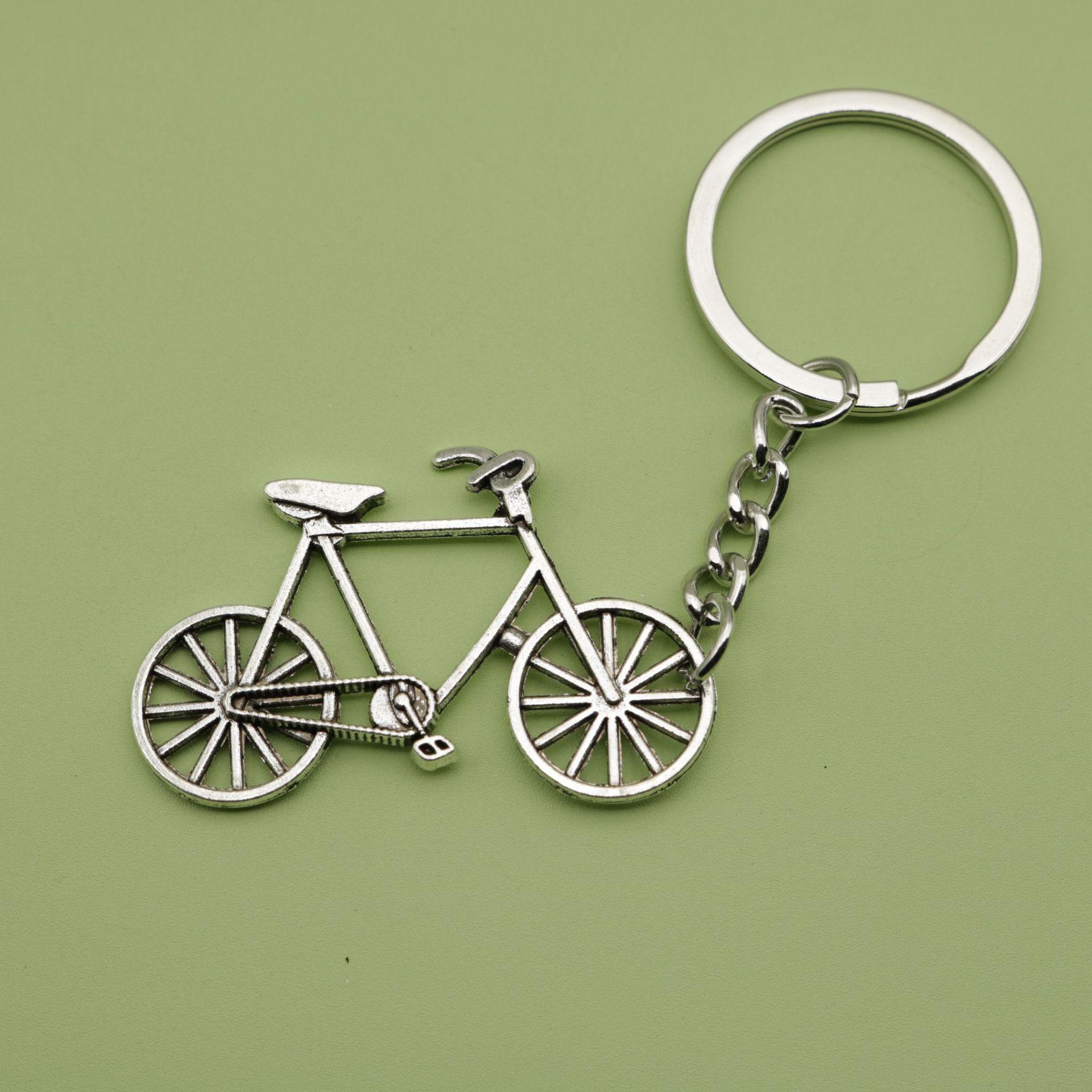 Hot Selling Simple Bicycle Keychain Pendant Jewelry серебряный