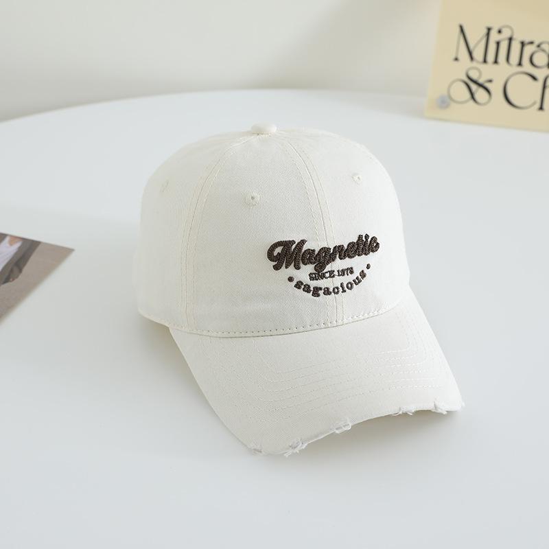 Korean Cute Big Head Sieve Baseball Hat for Men and Women Same Korean Style Fashion Soft Top Couple Baseball Cap Showing Small Face