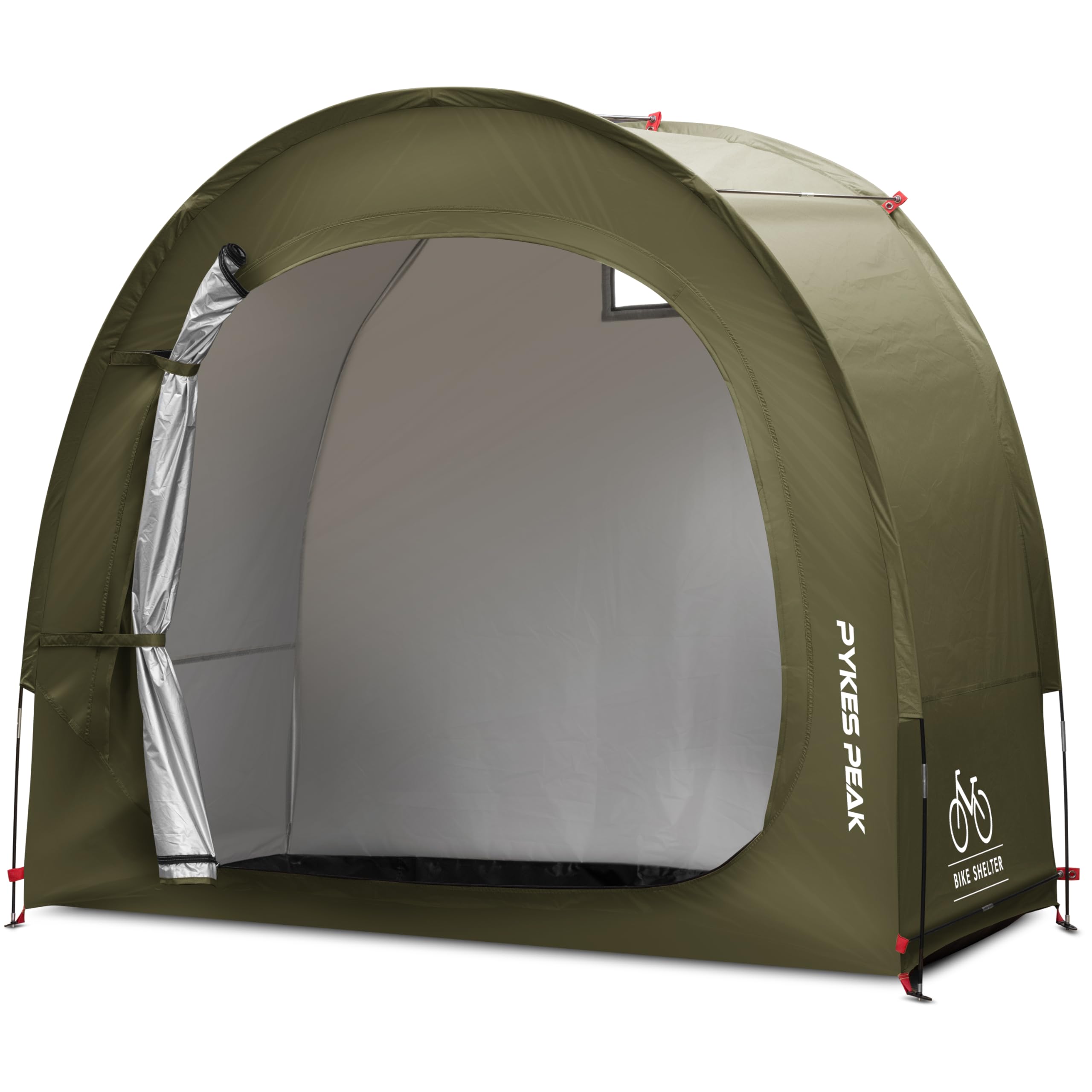 

PYKES PEAK Cycle Bicycle Storage Outdoor Easy Holds Two Arch (Pikes Peak) House, Tent, Storage, Assembly, 29-inch Bikes, (ARCI) оливковый