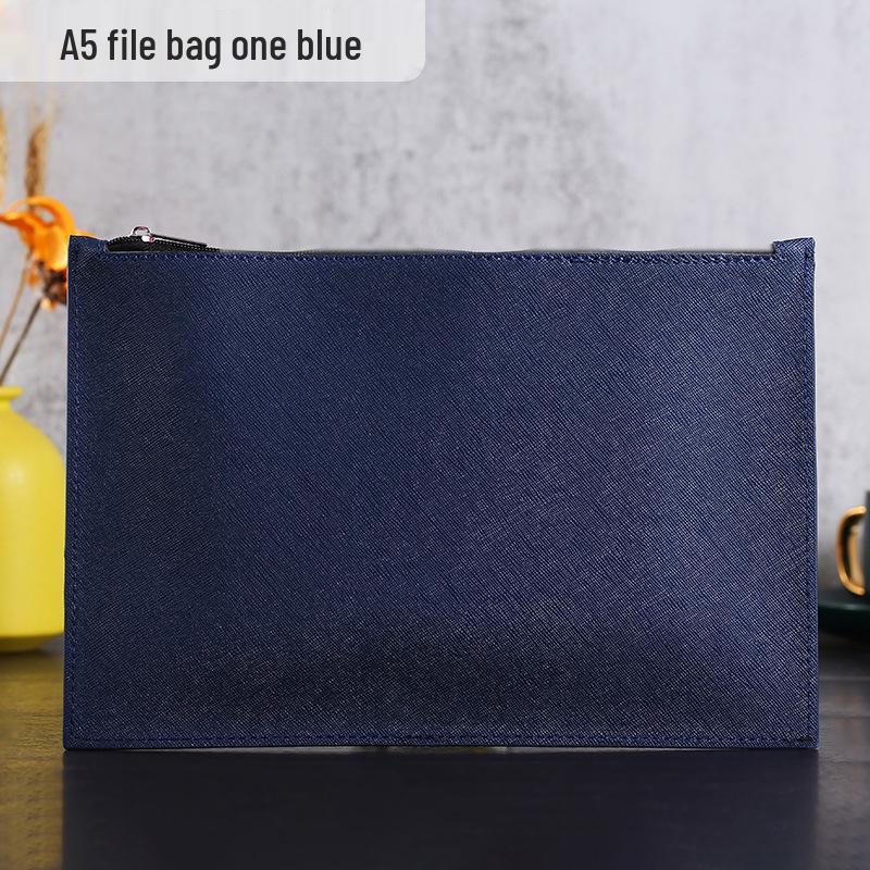 Double-Layer Magnetic Buckle Briefcase - Large Capacity, Multifunctional Office File Bag