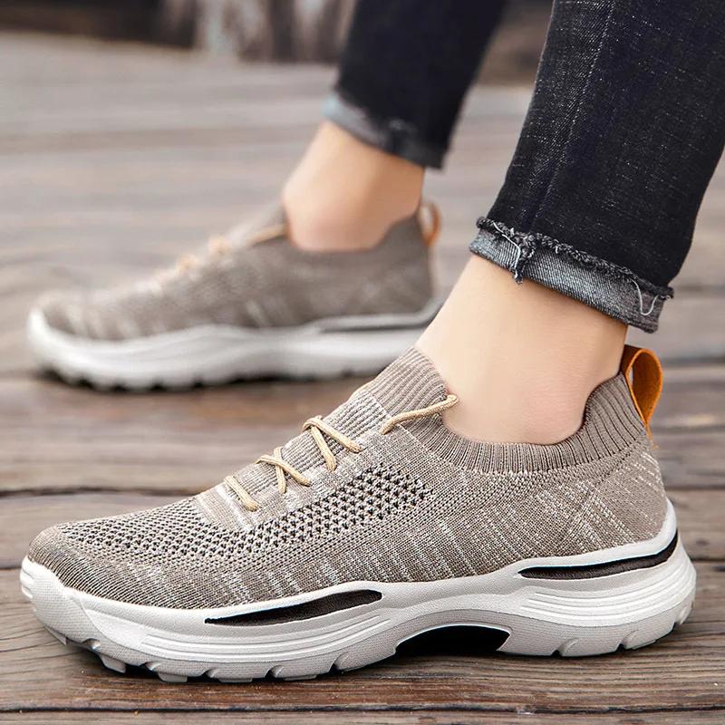 Men Casual Shoes Comfortable Mesh Shoes Summer Breathable Men Loafers Wide Slip On Walking Shoes Men Tenis 2024