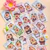 Multicolor Changing Clothes Game Stickers Papper Handbook Stickers Game Decorative Decals  Toy
