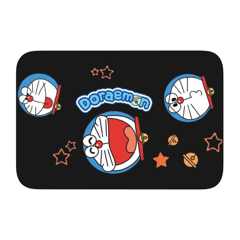 Custom D-Doraemons Cartoon Doormat Anti-Slip Entrance Welcome Kitchen Bath Floor Door Mat Toilet Living Room Carpet Rug