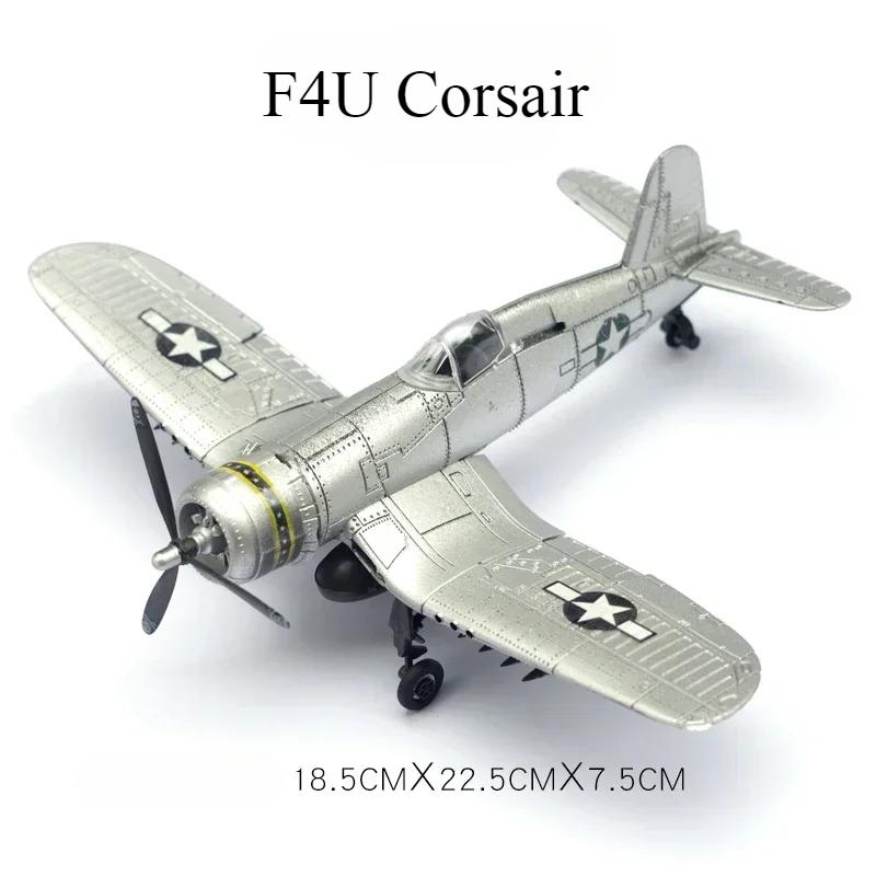 1/48 Seconde Guerre mondiale Américain Corsair Mustang Britannique Spitfire Hurricane Chasseur Allemand BF109 Kit Modèle d'Avion en Plastique à Assembler Jouet
