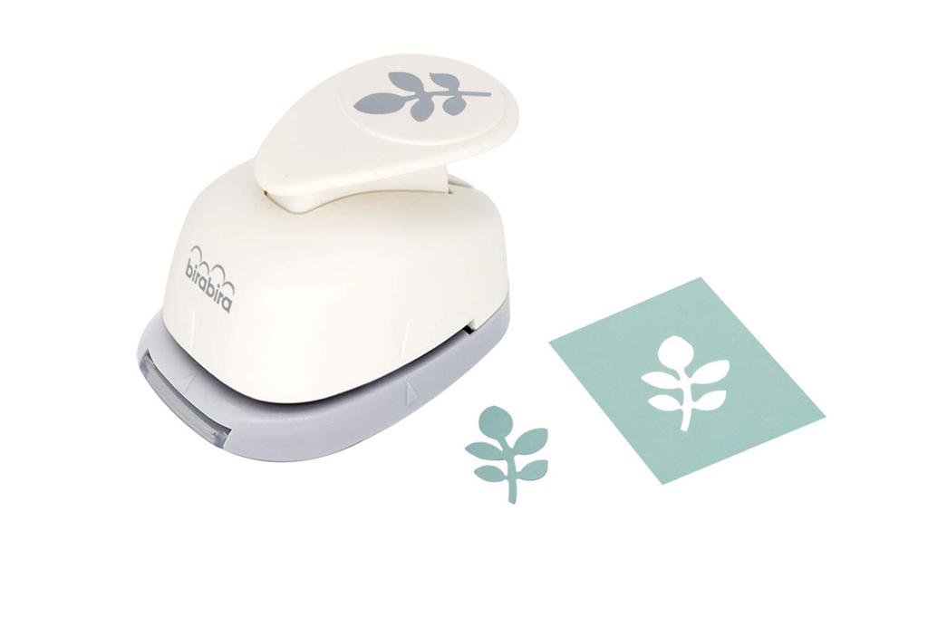 Bira Craft Lever Action Craft Punch for Paper Crafts and Scrapbooking 1-inch Leaf-Shaped