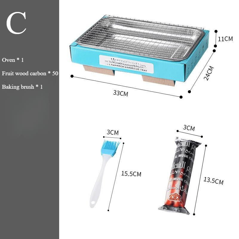 Secondary Barbecue Grill, Home Smokeless Carbon Grill, Camping Fire, Charcoal Grill, Outdoor Barbecue Grill