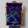 Turku Finland City Map Metal Wall Art Modern Home Decor Unique Travel Souvenir Nordic Minimalist Iron Painting