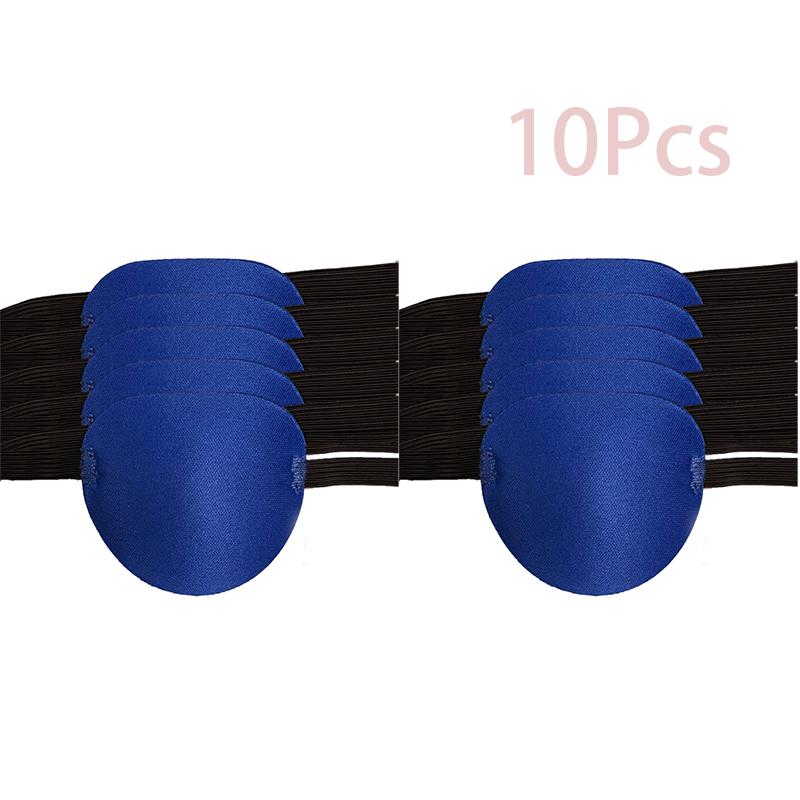 1/5/10Pcs Eye Patch Unisex Single Eye Patch Eyepatch One Eye Washable Adjustable Concave Eye Patch Kid Pirate Cosplay Costume