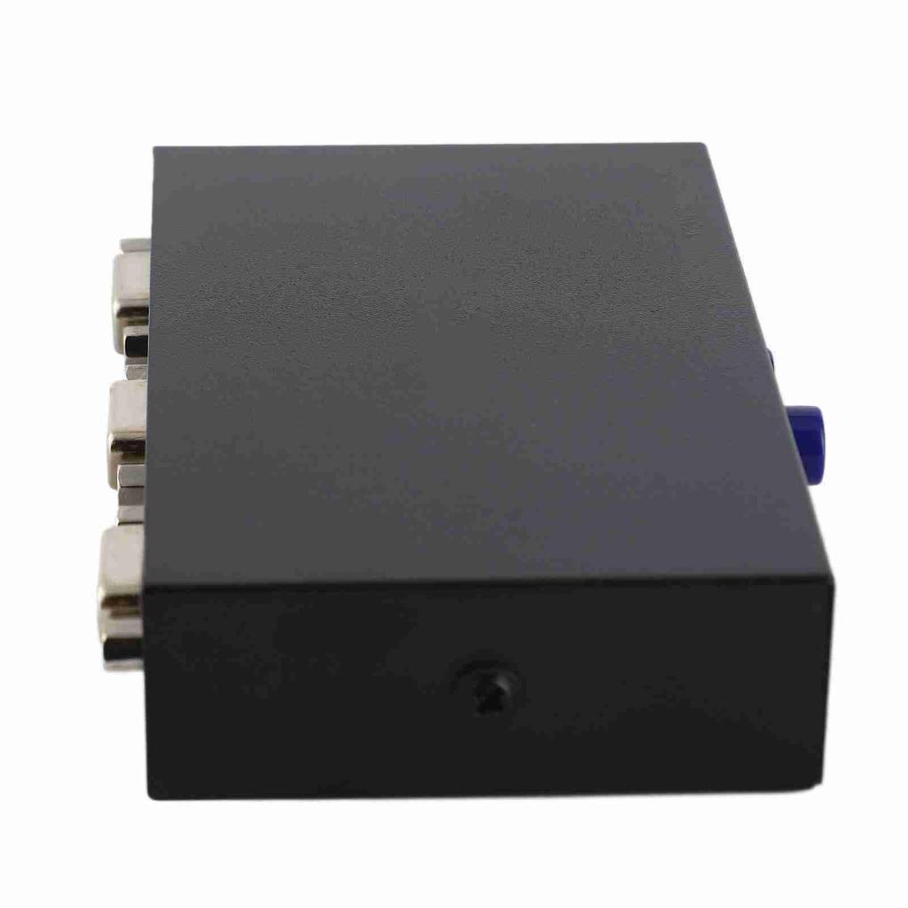 Switch VGA a 2 porte 15 pin femmina Supporta 1920x1440 Scocca in metallo Scatola switch VGA 2 in 1 out per PC TV