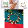 Christmas Santa Pendant Bracelets With Multicolor Candy Charms For Holiday Gift