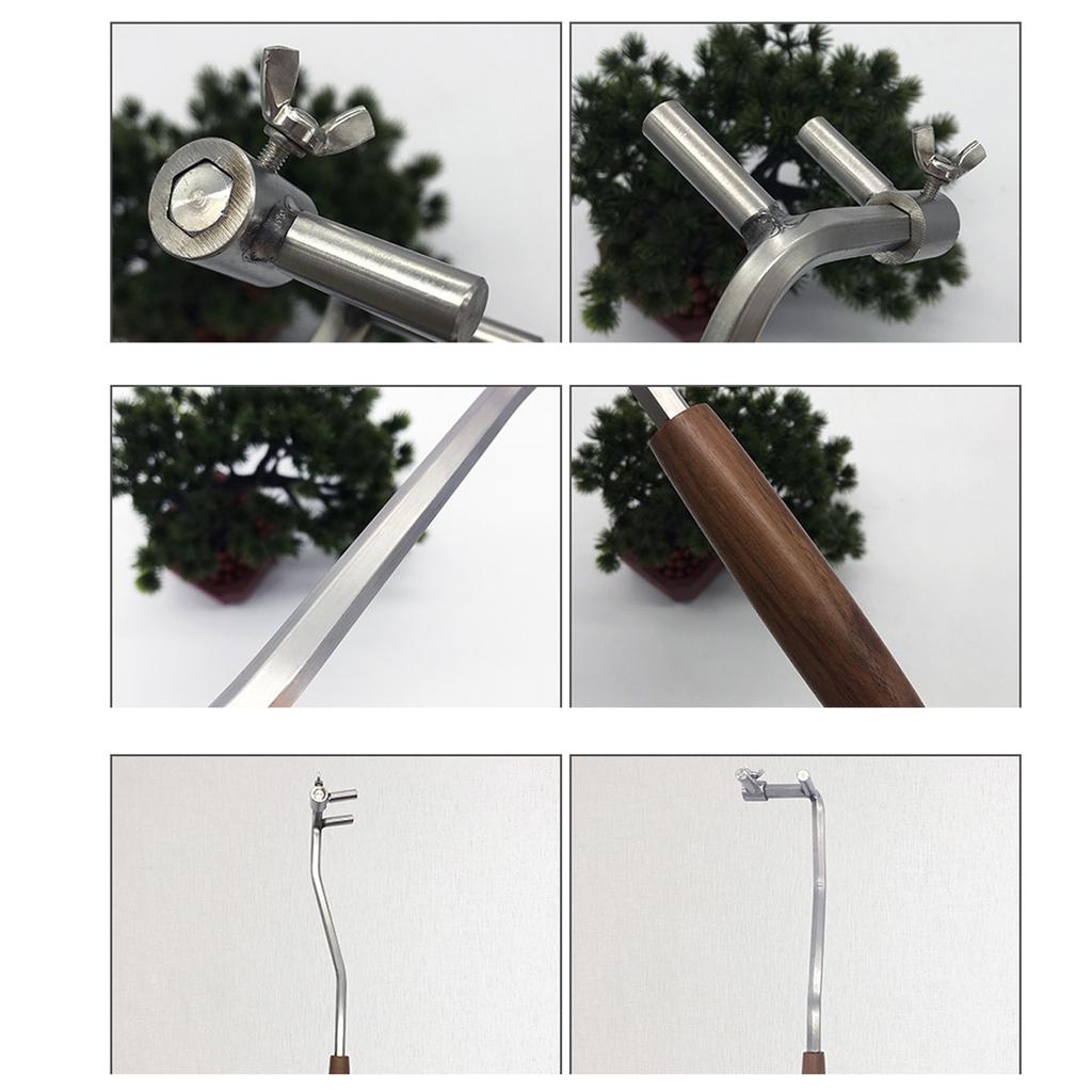 Bonsai Branch Bending Tool Professional High Accuracy Stainless Steel Bonsai Branch Bender for Courtyard Garden M12