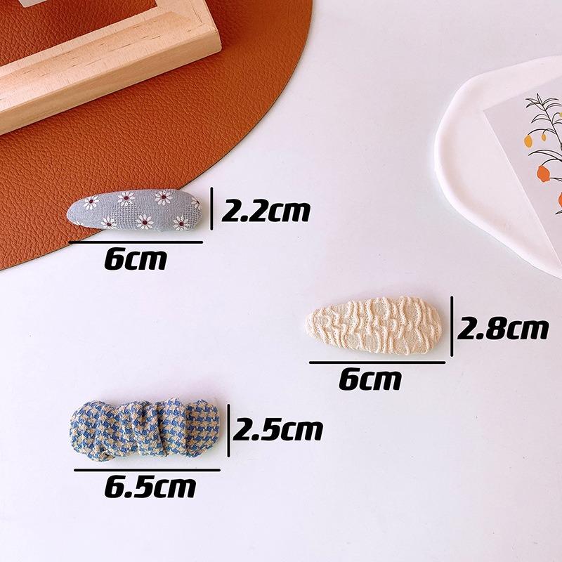 Winter Korean Fashion Cloth Hairpins Women Girls Hair Clips Pin Barrettes Accessories Hairgrips Headdress Headwear Ornament