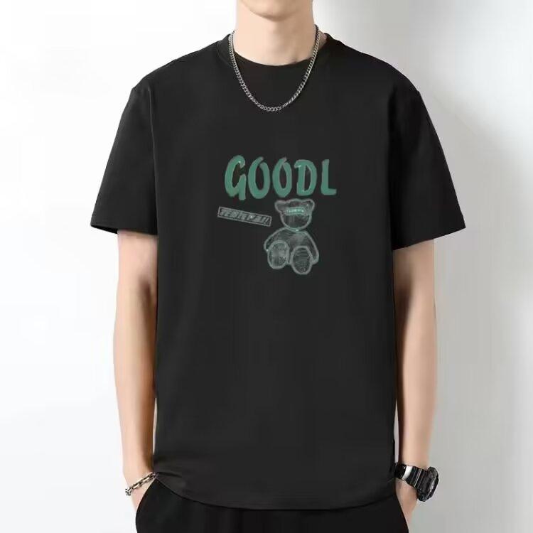 Teenage Students Short-sleeved T-shirt Loose Tide Models Tops Men's T-shirt Fashion Printing Tops