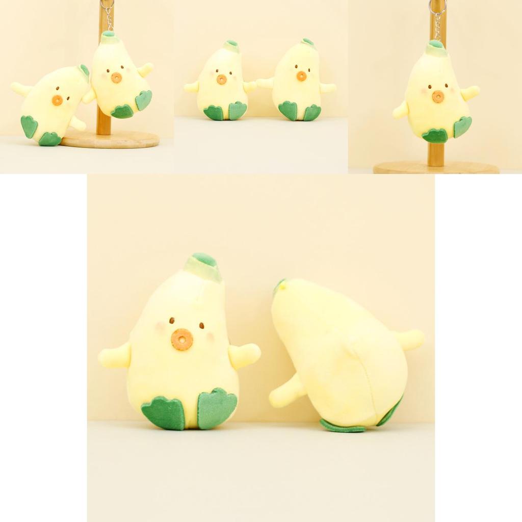 And Cute Soft Banana Duck Plushie Keychain Sweet Pp Cotton Filled Toy