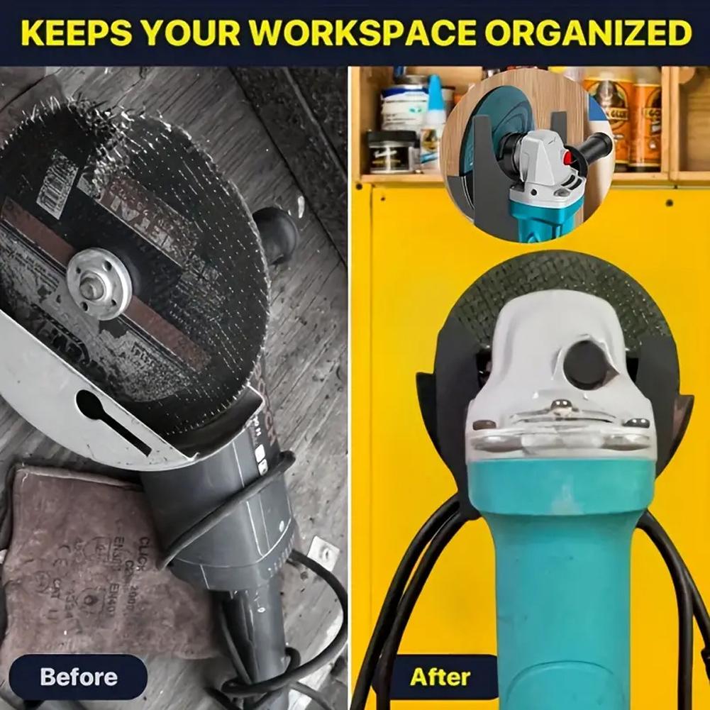 Angle Grinder Holder Polisher Holder Angle Grinder Storage Rack Garage Tool Hanger for Home Cutters Polishers Hand Sander Tool