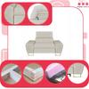 Bosso Lounge Chair Family Furniture Beige Velvet Recliner Headrest