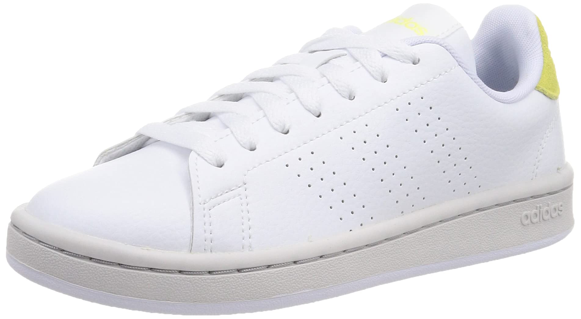 

Adidas Advancourt Footwear Yellow Size cm Sneakers, White/Footwear White/Pulse (GW4848), 25.5