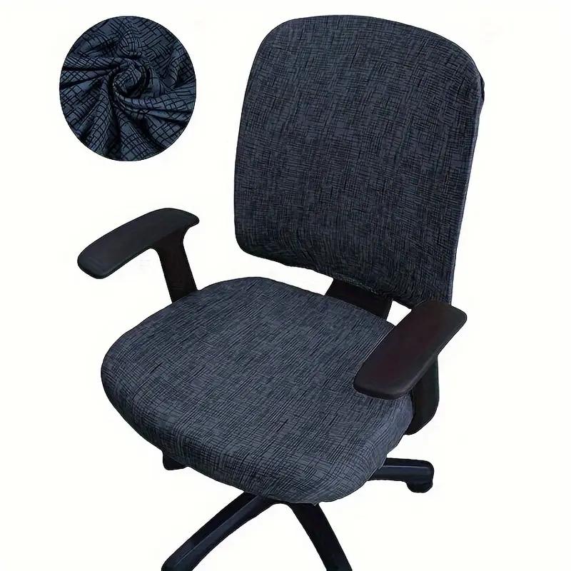 2Pcs/Set High Elastic Office Chair Covers Thicken Computer Spandex Split Seat Cover Armchair Cover Home Textile