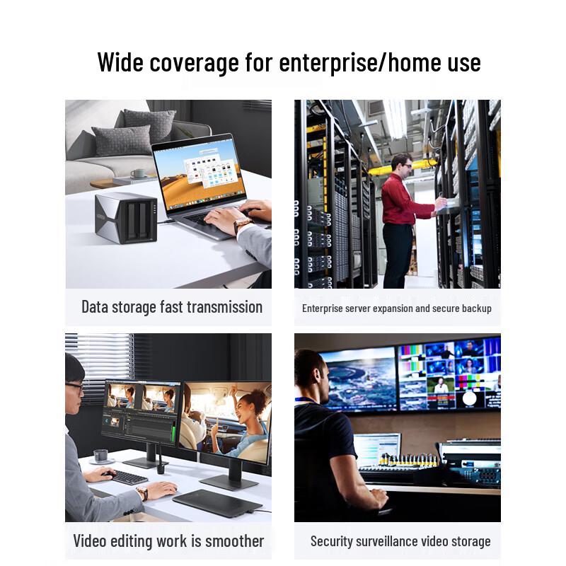 Ugreen 4-Schacht KI NAS-Gehäuse CD320